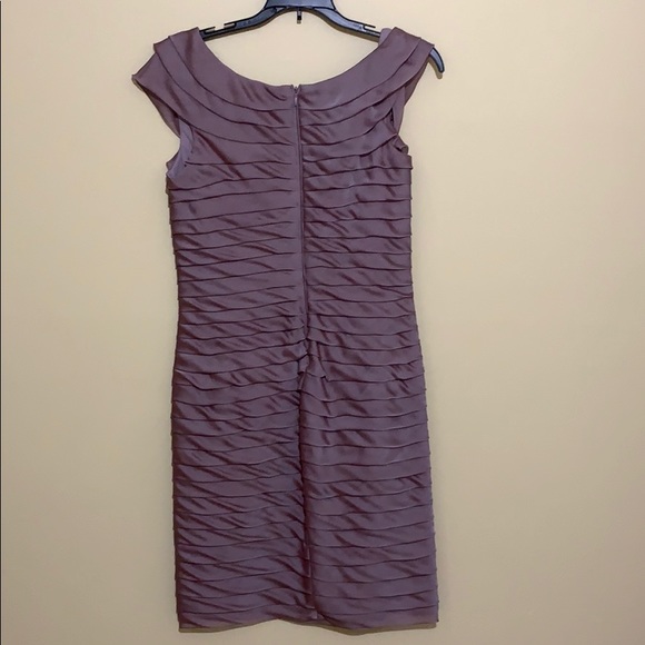 Adrianna Papell Iridescent Off Shoulder Dress - Picture 4 of 8